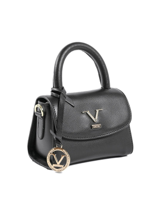 V Italia Women's Black Palmellato Leather Mini Bag GAR10V - S - Italian Designer Handbag - Style Queenz