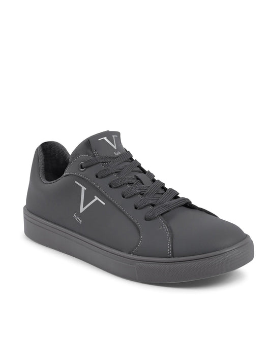 V Italia Women's Dark Grey Sneakers - Premium Synthetic Leather SNK 001 W PLASTER - Style Queenz