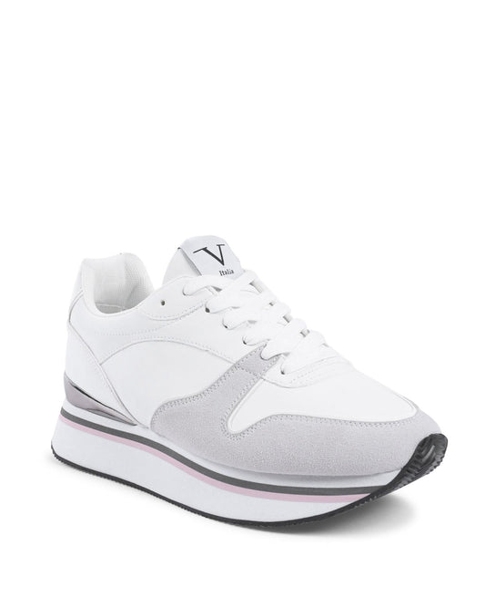 V Italia Women's Sneaker White - Premium Synthetic Leather Trainers - Style Queenz