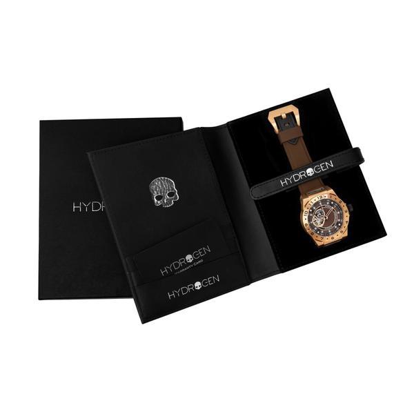 Vento Rose Gold Brown Watch - Men's Luxury GMT Timepiece