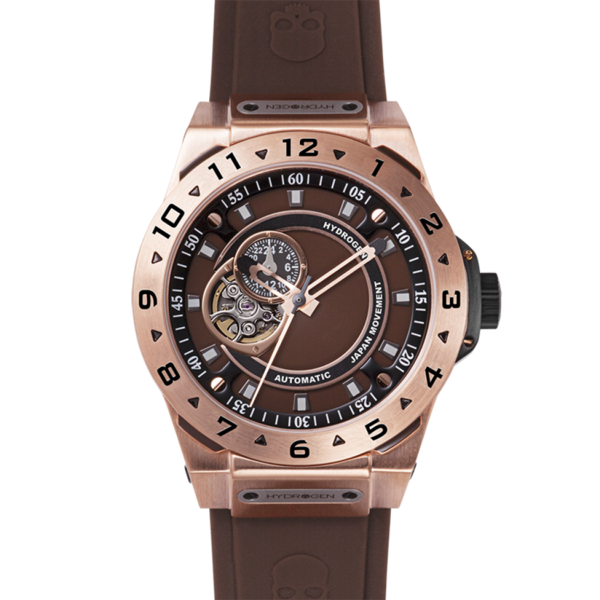 Vento Rose Gold Brown Watch - Men's Luxury GMT Timepiece