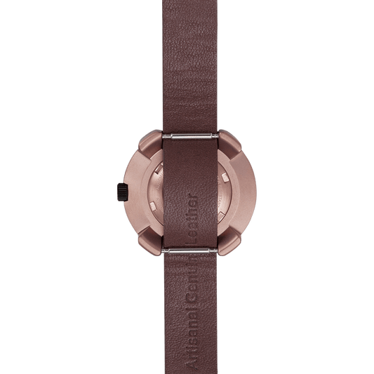 Vista Roman Rose Gold Watch - 29mm Brown Leather Strap Women's Timepiece - Style Queenz