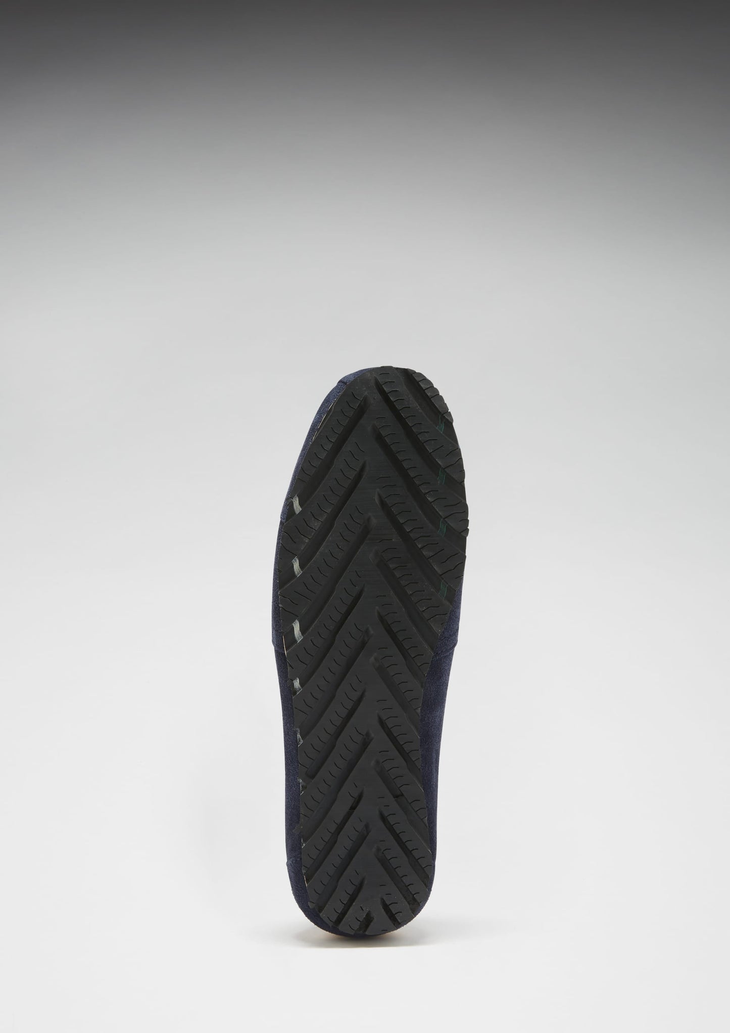 Black shoe sole on a white background