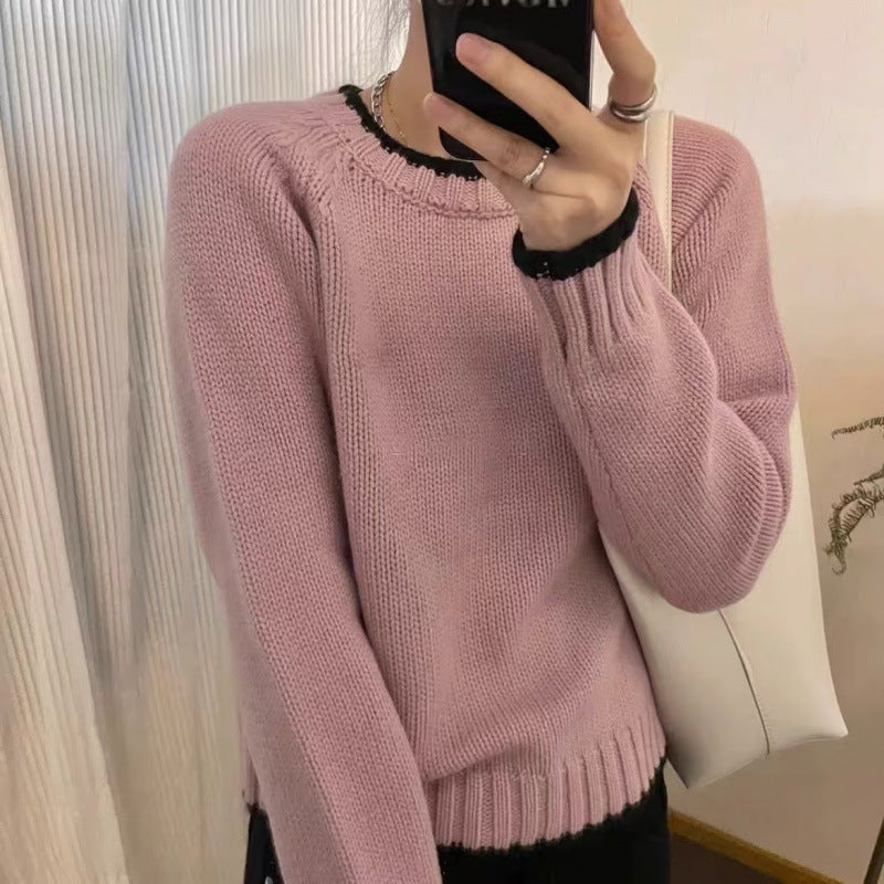 Women's Color Block Pullover Sweater