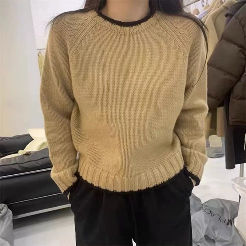 Women's Color Block Pullover Sweater