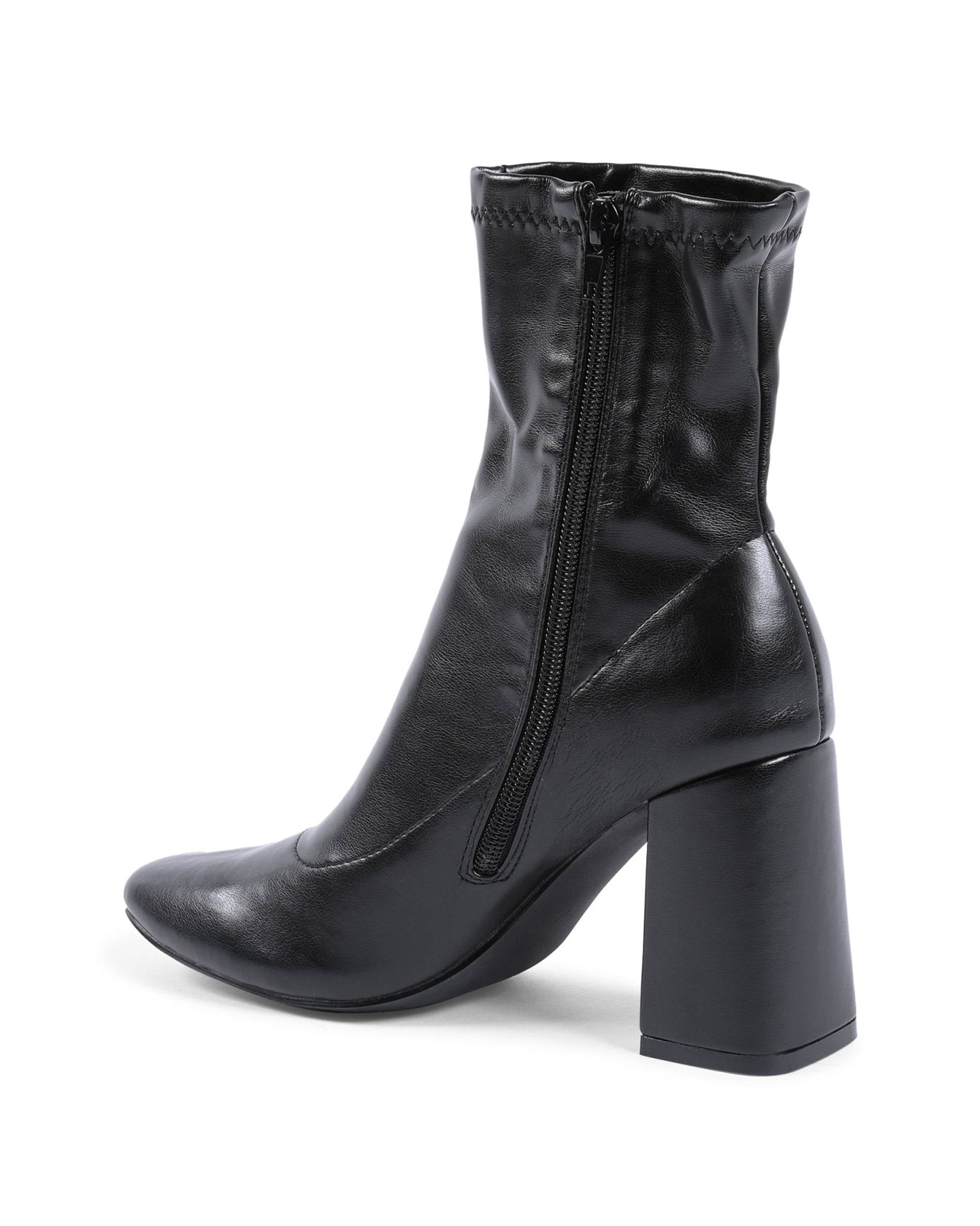 19V69 Italia Black Ankle Boots - Women's 9cm Heel Boots | Designer Footwear - Style Queenz