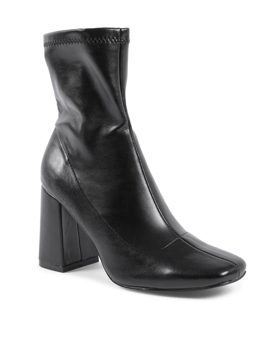 19V69 Italia Black Ankle Boots - Women's 9cm Heel Boots | Designer Footwear - Style Queenz