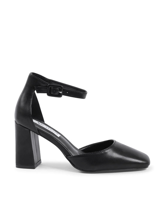 19V69 Italia Black Ankle Strap Pumps - Designer Heels | Style Queenz - Style Queenz