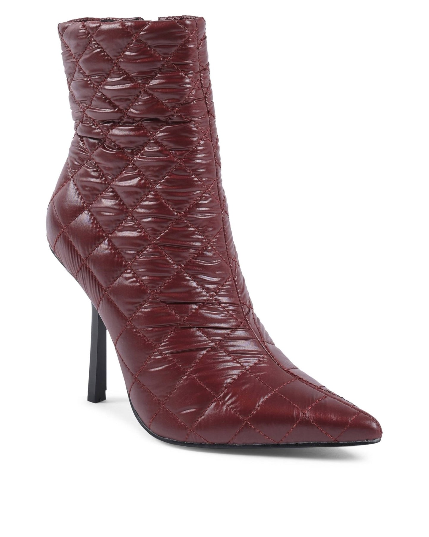 19V69 Italia Bordeaux Ankle Boots - Women's 10cm Heel Boots | Designer Footwear - Style Queenz