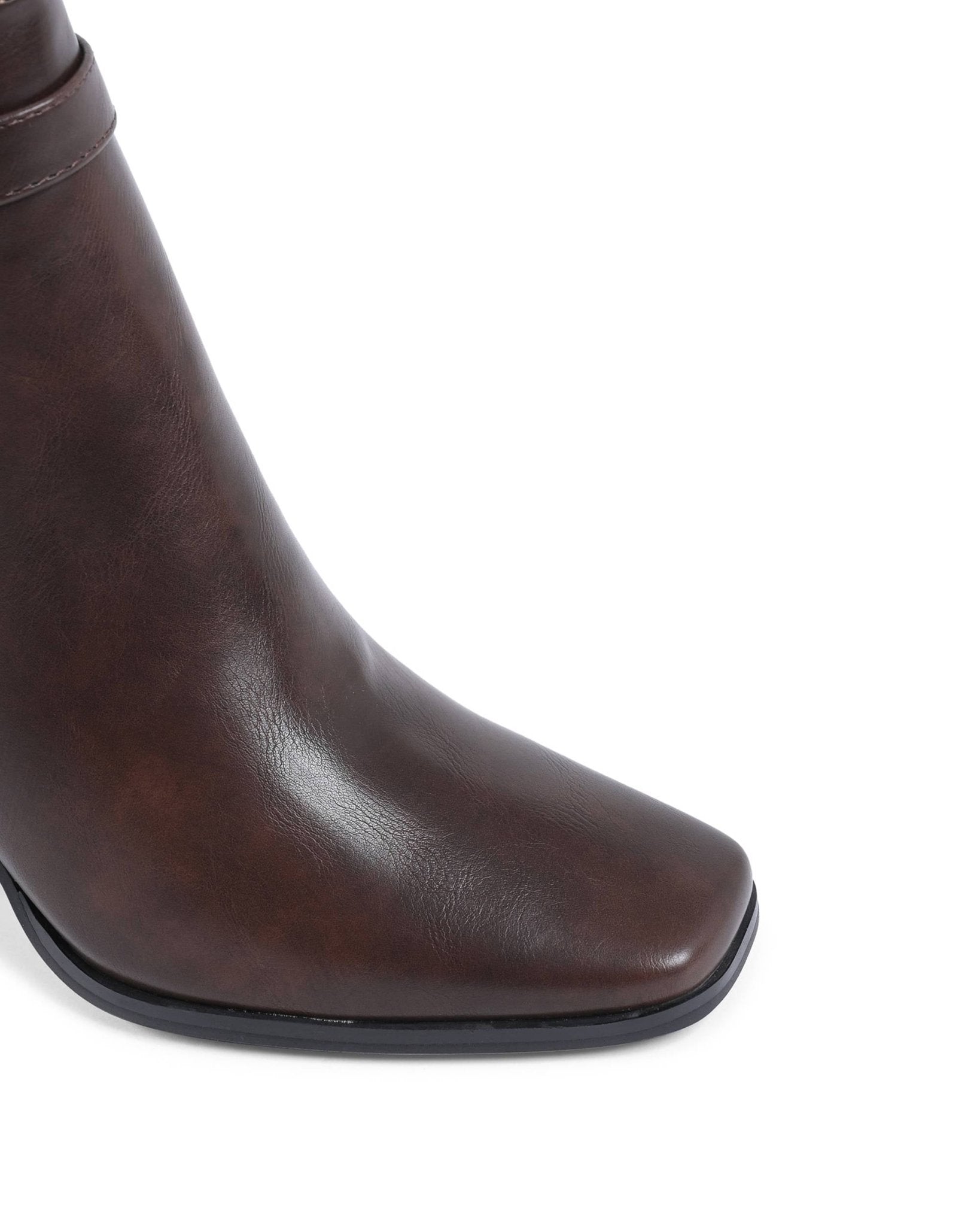 19V69 Italia Brown Ankle Boots - Designer Women's High Heel Boots - Style Queenz