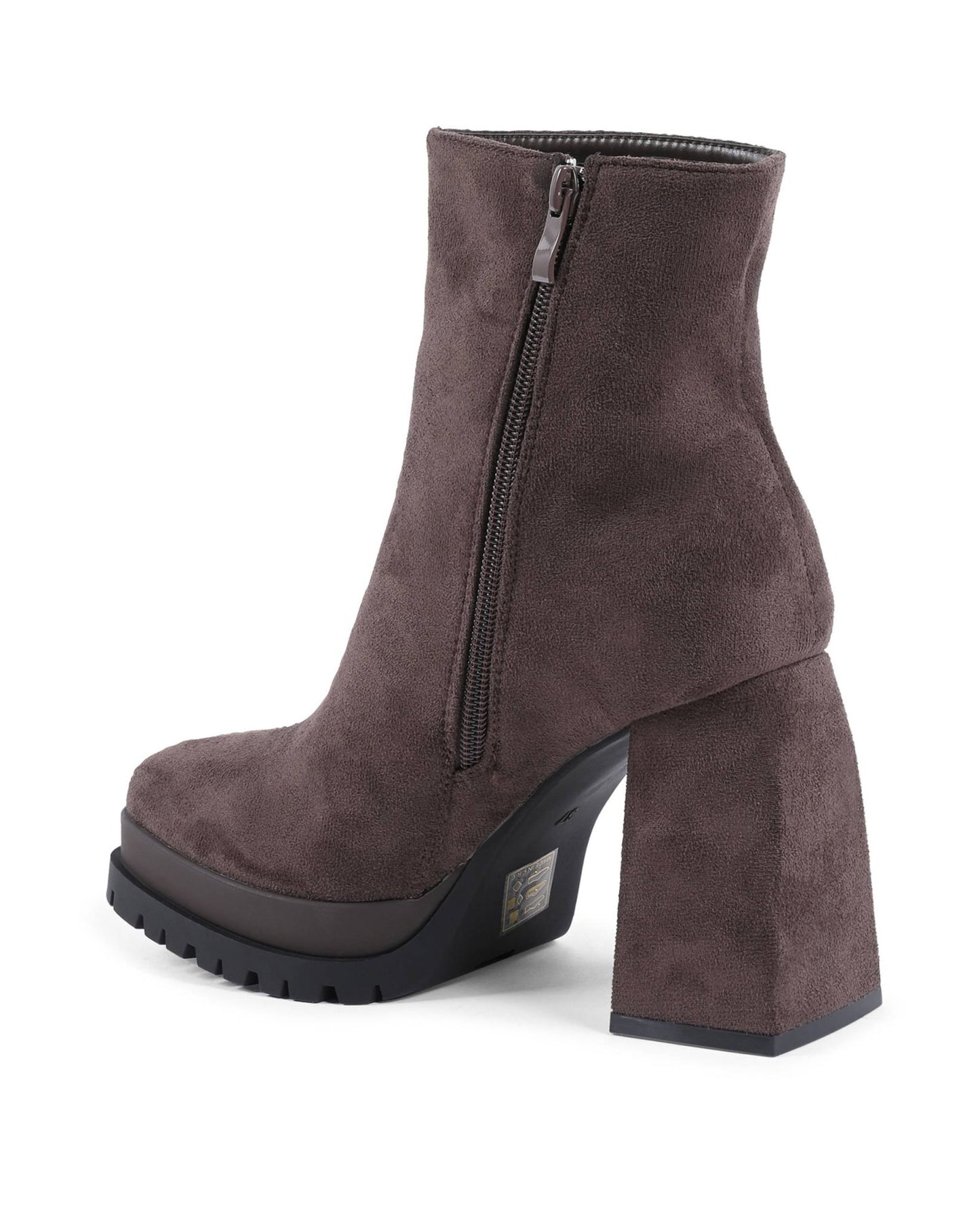 19V69 Italia Brown Women's Ankle Boots - Premium Fabric High Heel Boots - Style Queenz