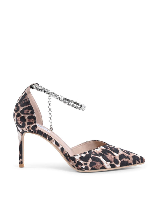19V69 Italia Leopard Ankle Strap Pumps - Women's 9cm Heel Shoes | Designer Footwear - Style Queenz