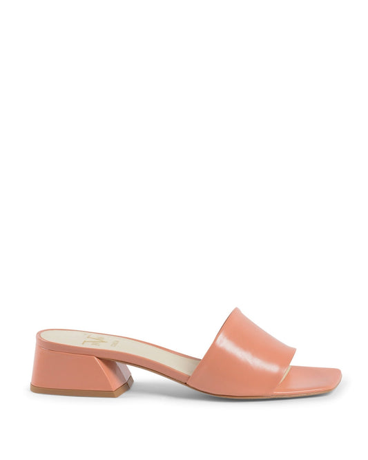 19V69 Italia Pink Leather Sandals - Women's Designer Heels 4cm NEPER KID ROSA - Style Queenz