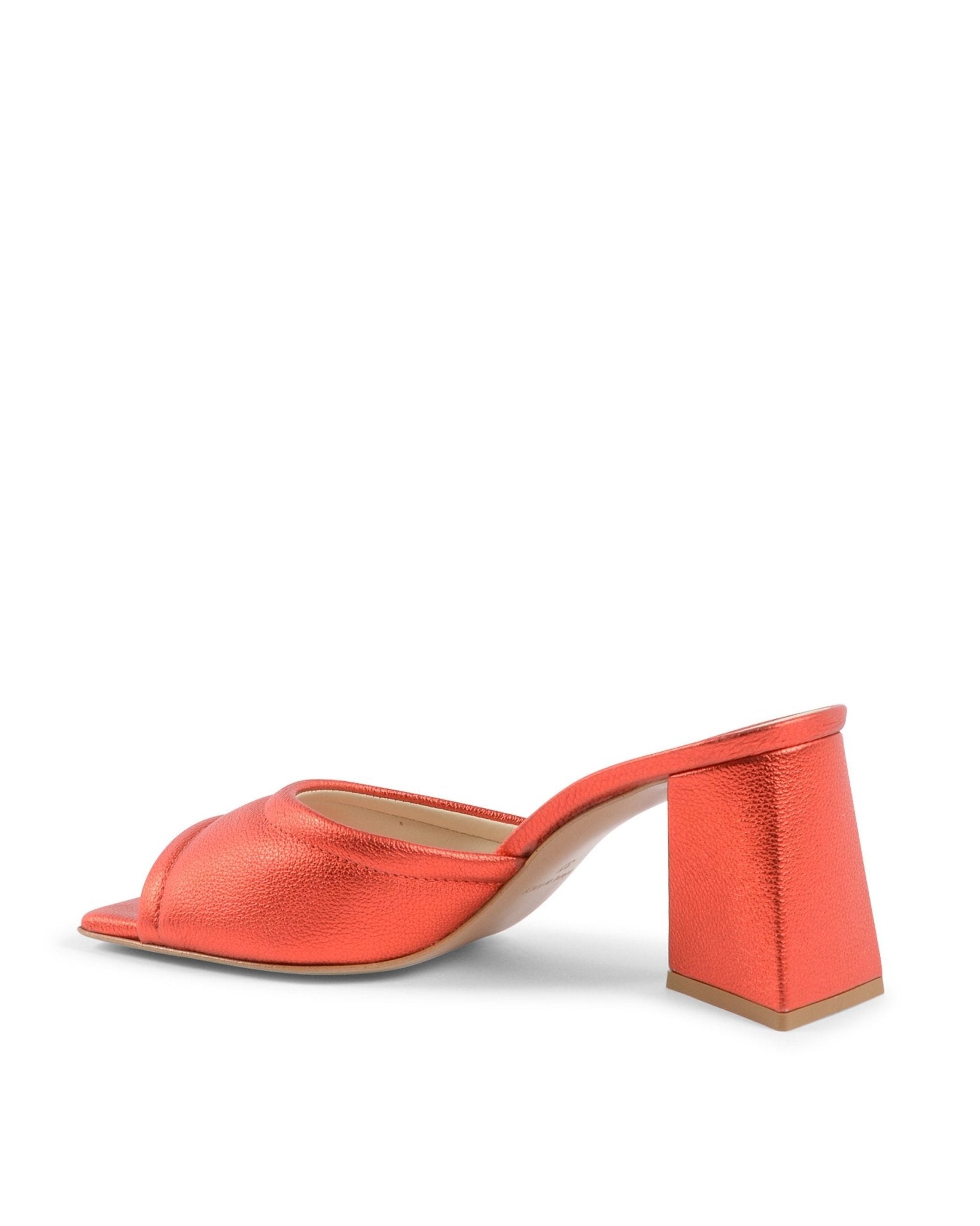 19V69 Italia Red Leather Sandals - Designer Women's High Heel Shoes - Style Queenz