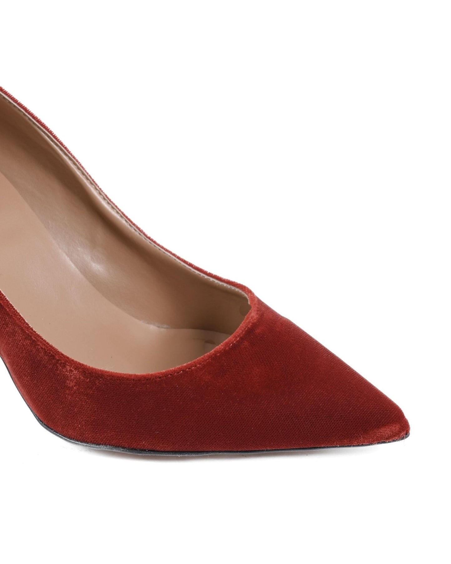 19V69 Italia Red Velvet Pump - Italian Designer High Heel 8.5cm - Style Queenz