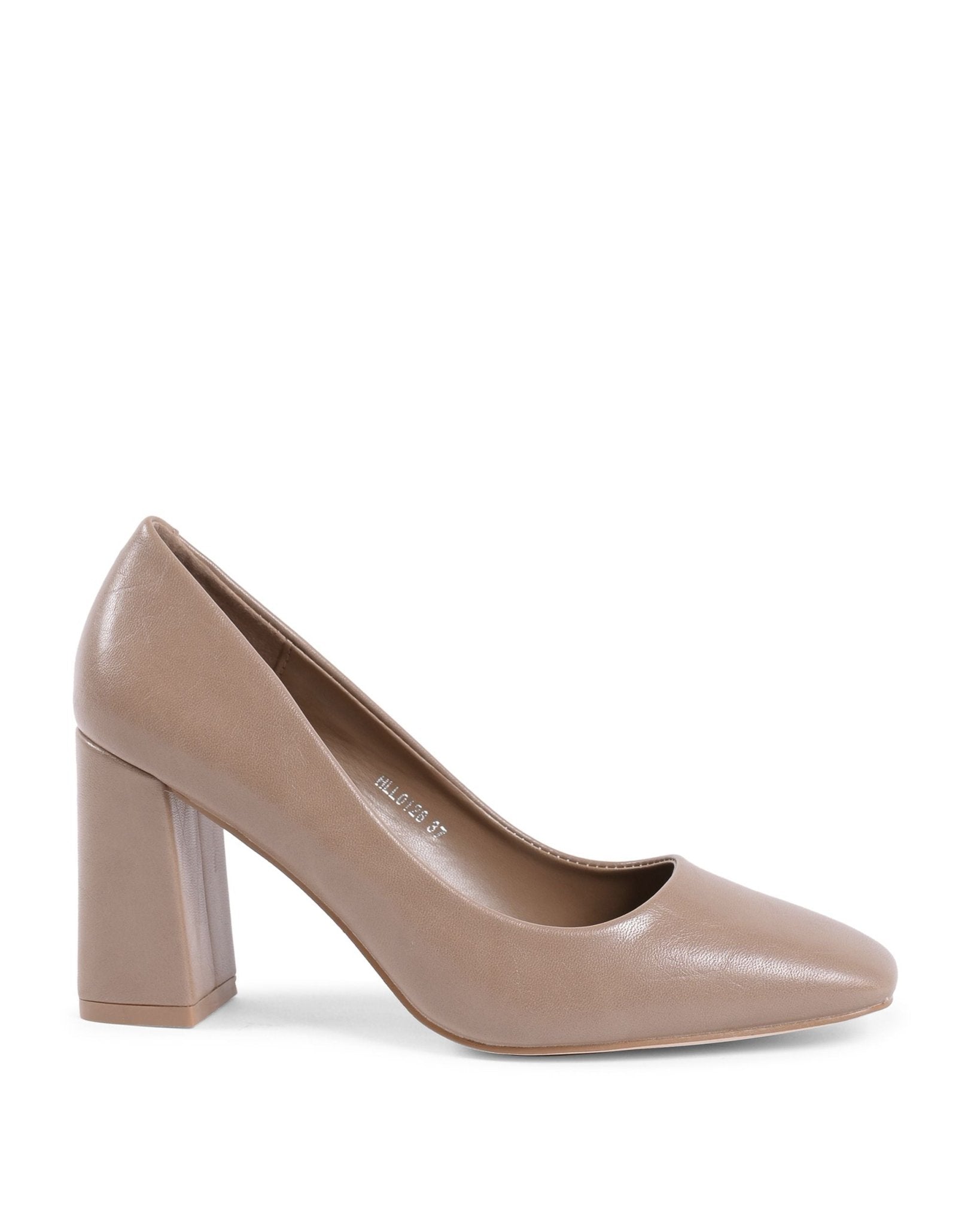 19V69 Italia Women's Beige Pump Heels - 8cm Synthetic Leather | Designer Footwear - Style Queenz