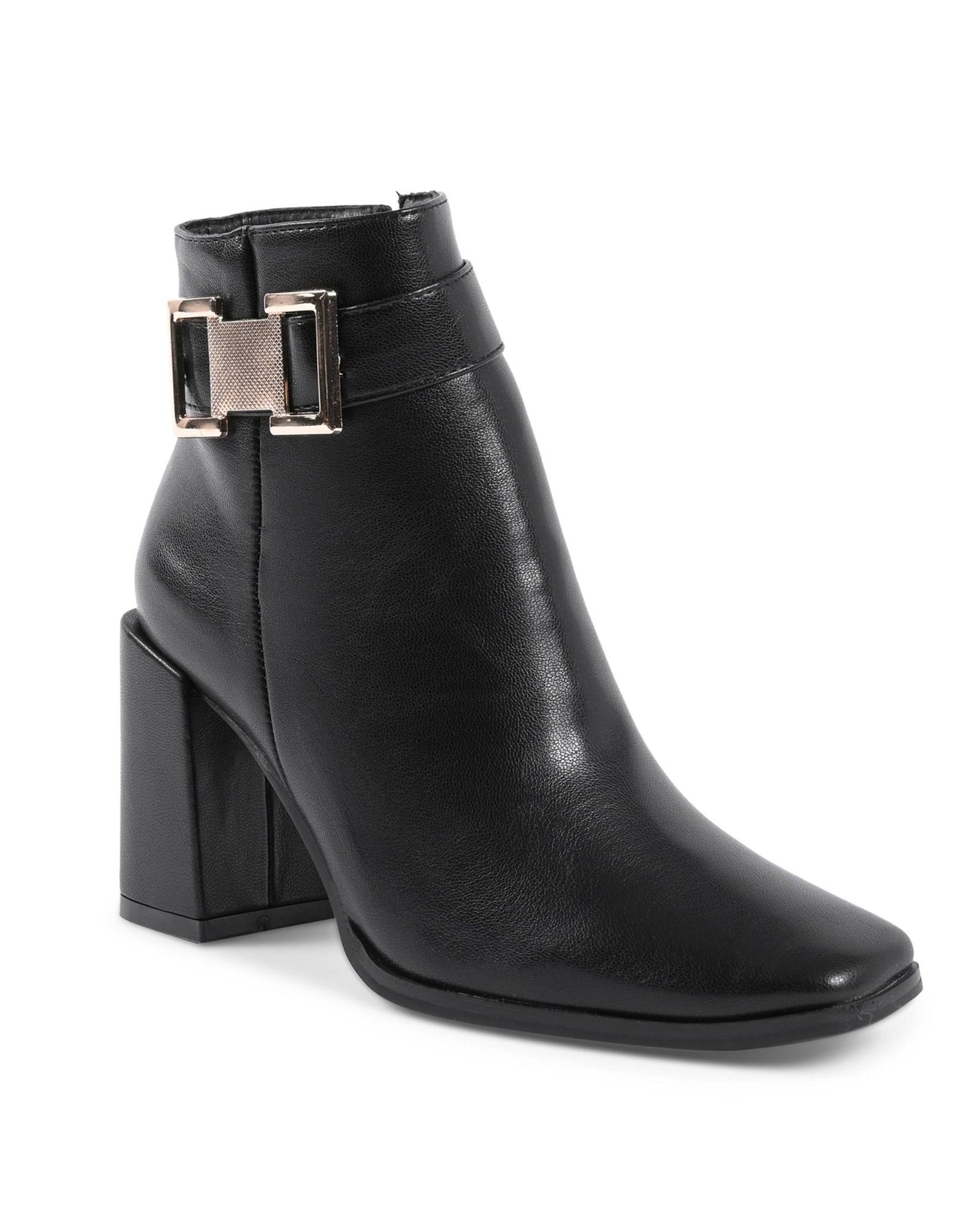 19V69 Italia Women's Black Ankle Boots X726 - Designer Heeled Boots 9cm - Style Queenz