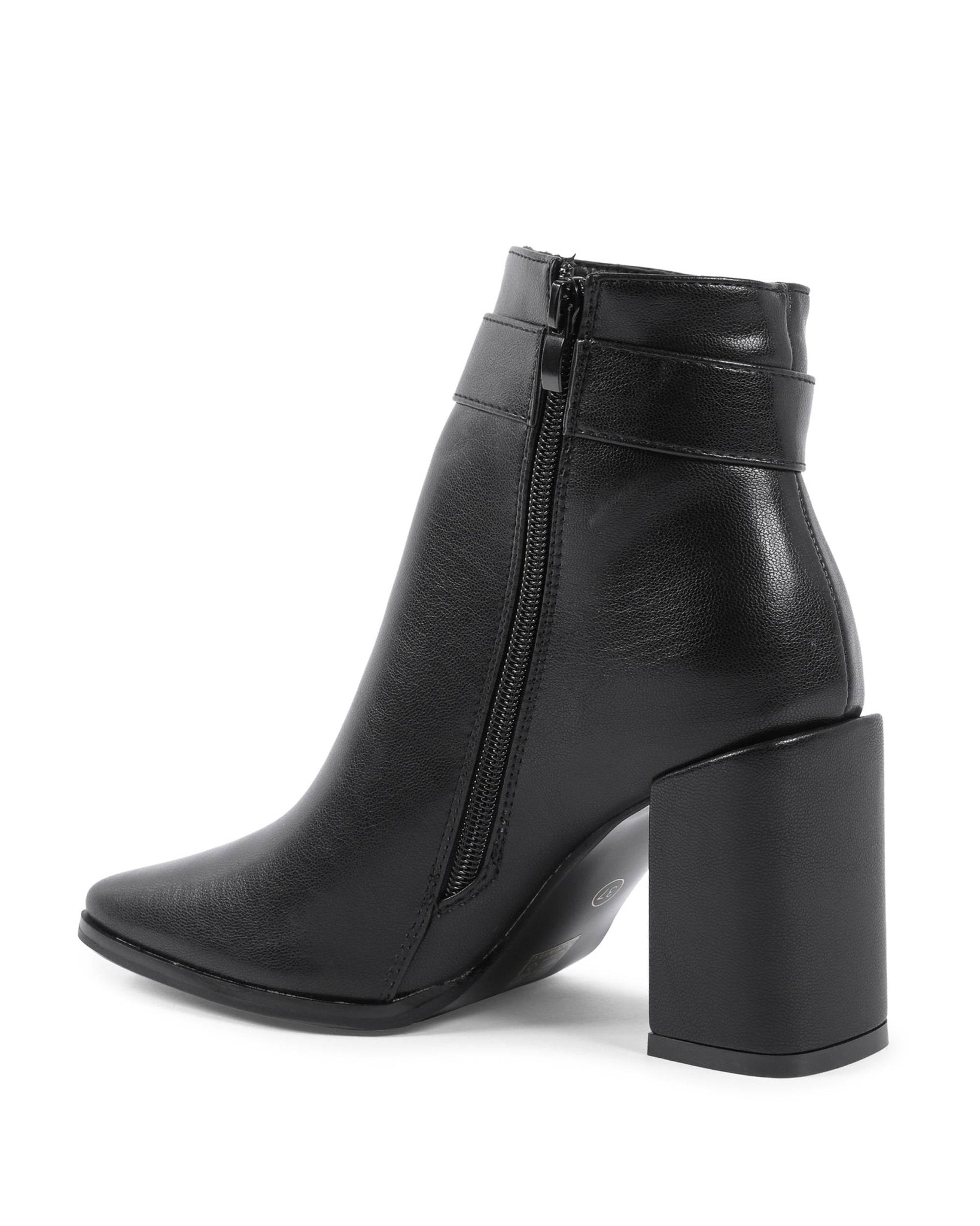 19V69 Italia Women's Black Ankle Boots X726 - Designer Heeled Boots 9cm - Style Queenz
