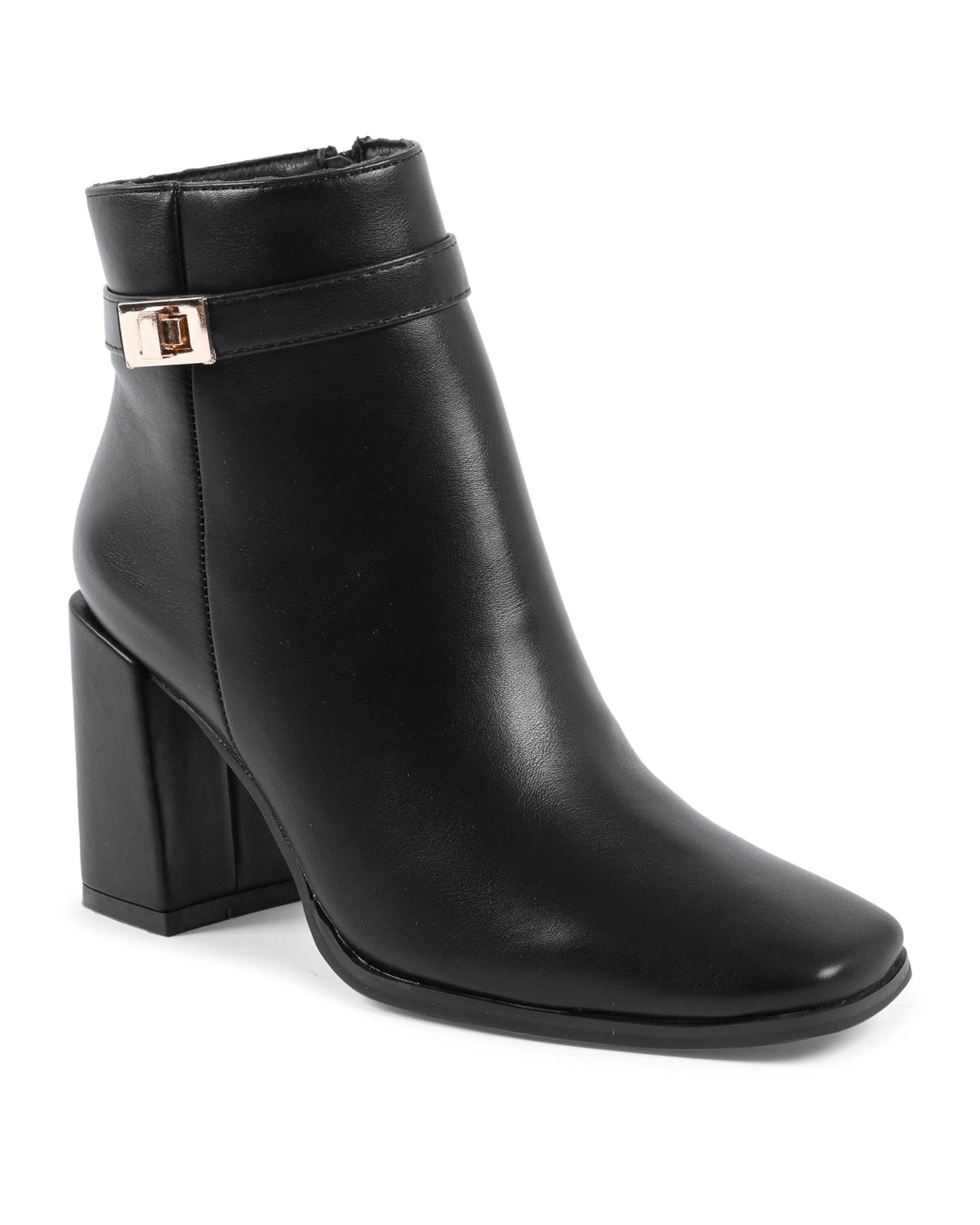 19V69 Italia Women's Black Ankle Boots X730 - Designer Heeled Boots 9cm - Style Queenz