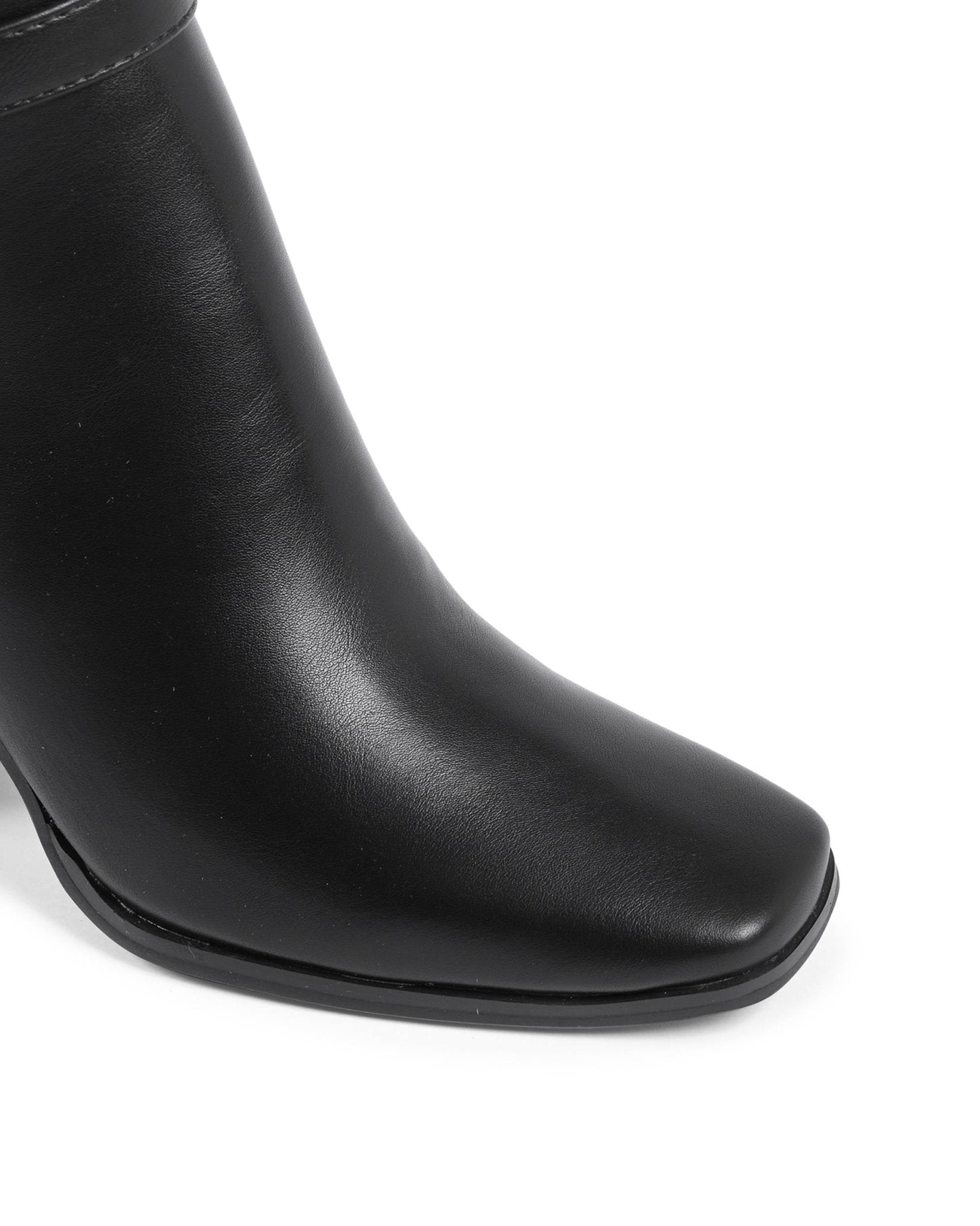 19V69 Italia Women's Black Ankle Boots X730 - Designer Heeled Boots 9cm - Style Queenz