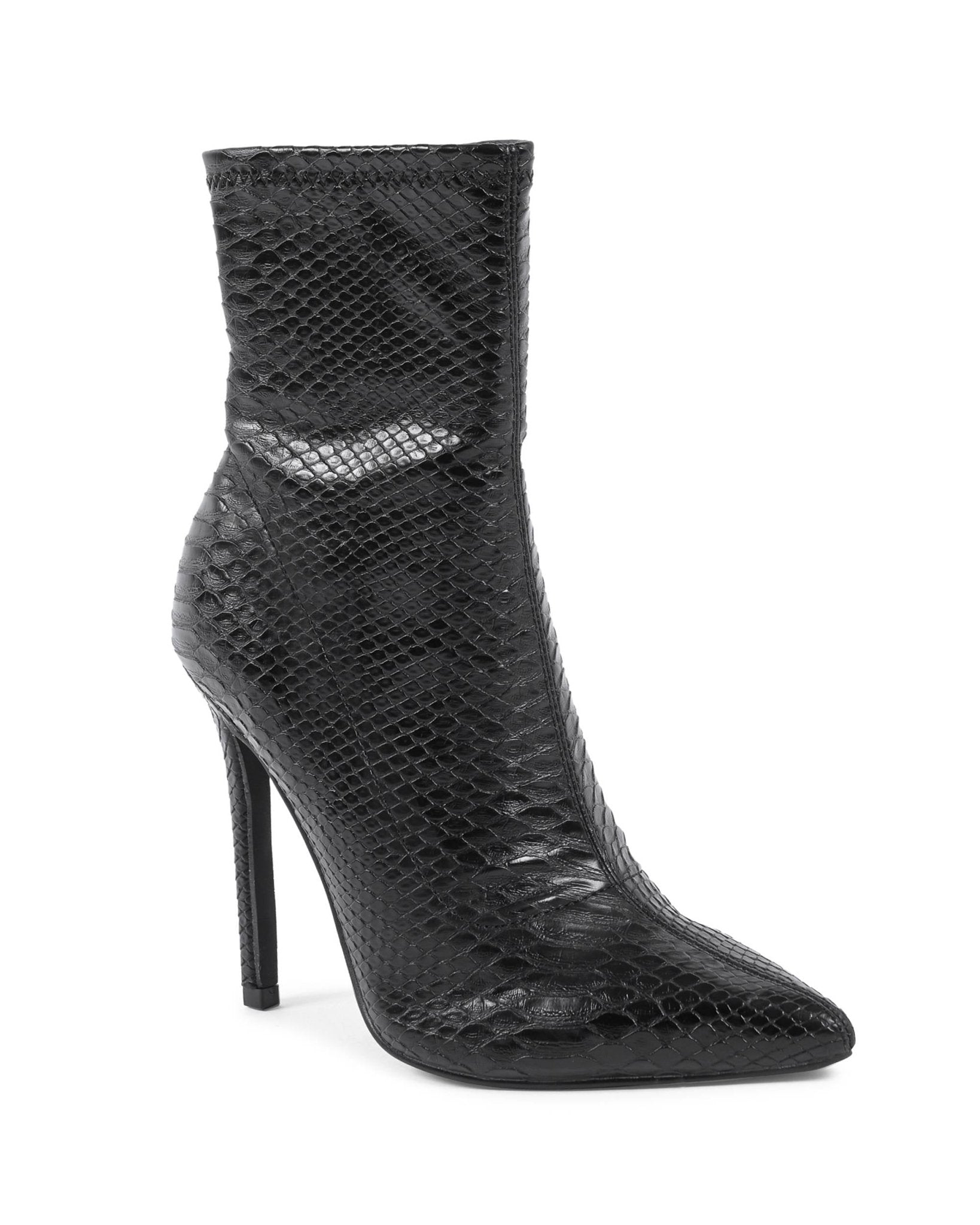 19V69 Italia Women's Black High Heel Ankle Boots HF006 - 11cm Designer Boots - Style Queenz