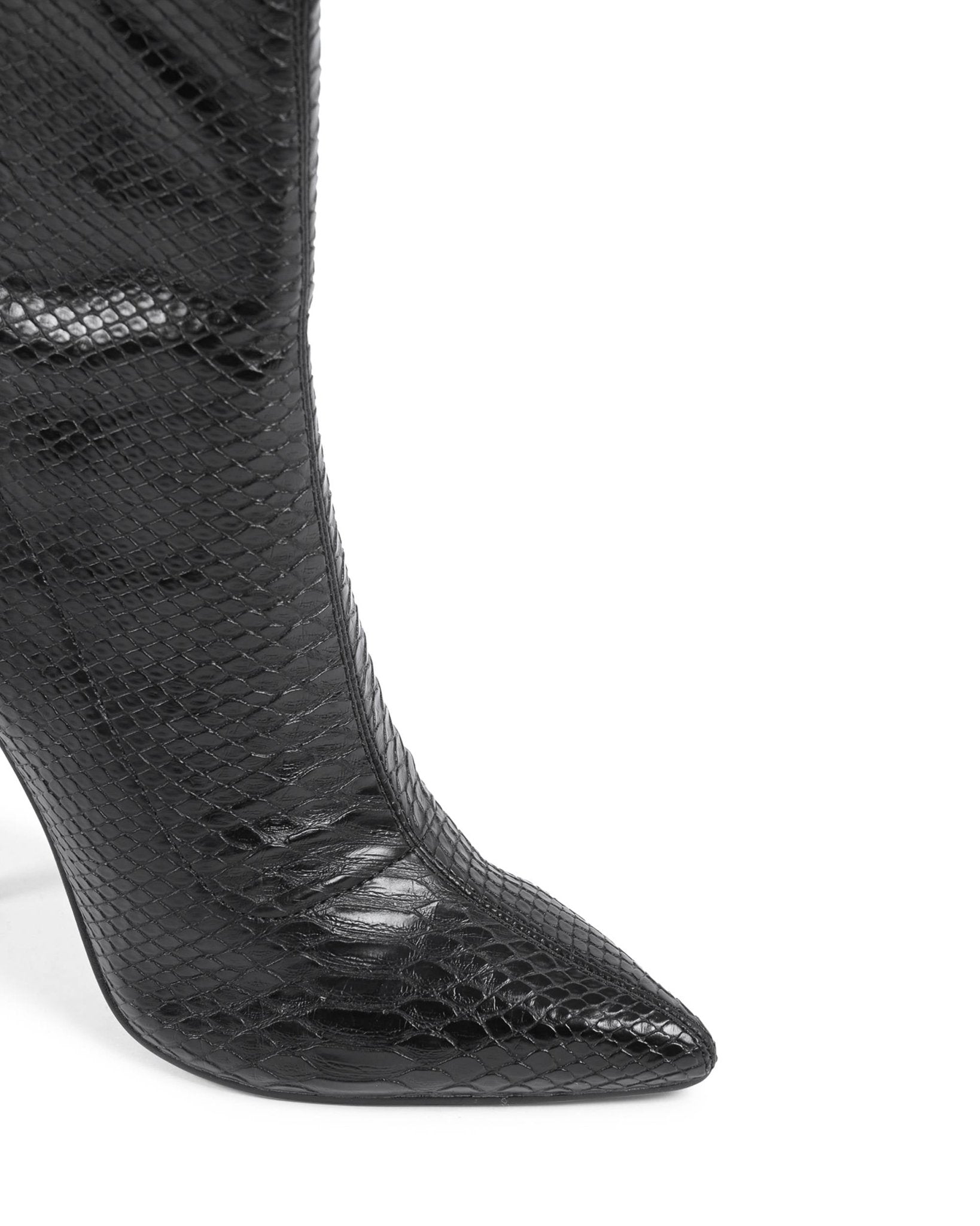 19V69 Italia Women's Black High Heel Ankle Boots HF006 - 11cm Designer Boots - Style Queenz