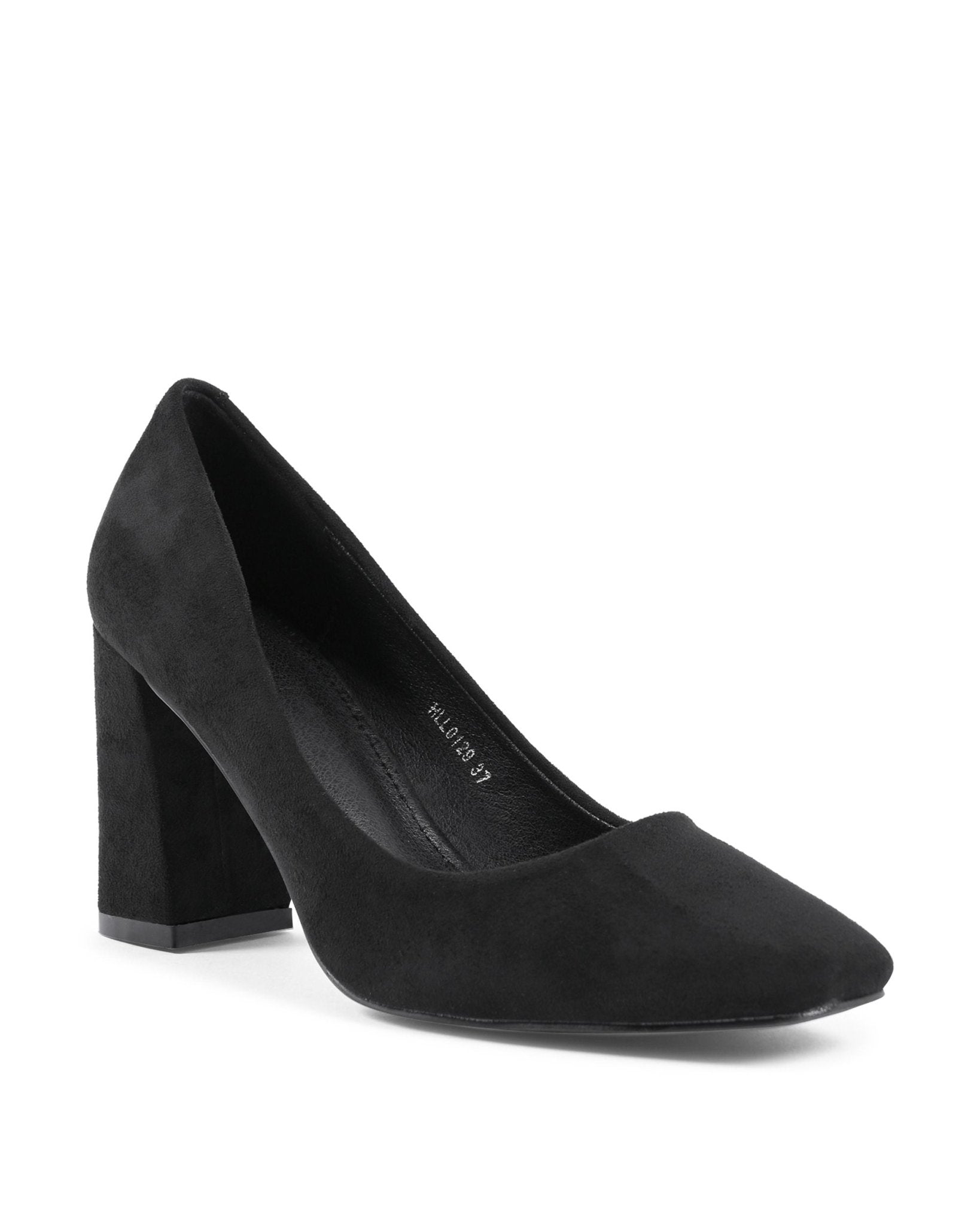 19V69 Italia Women's Black Pumps - Premium Fabric Designer Heels 8cm - Style Queenz