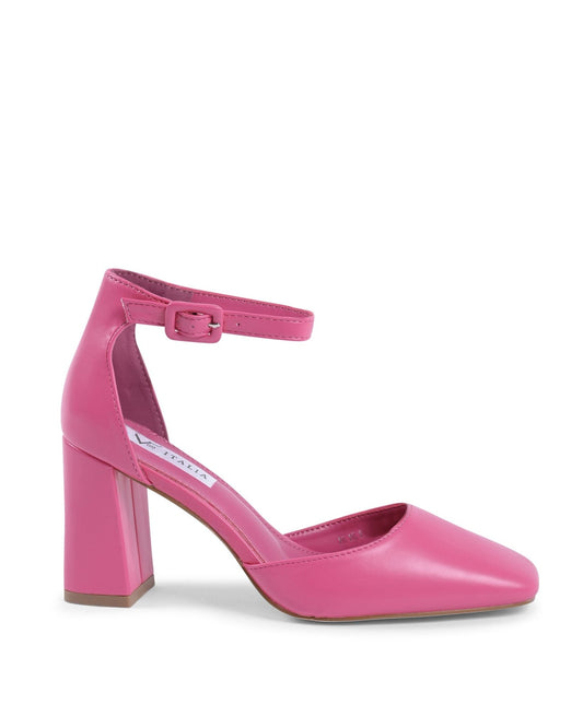 19V69 Italia Women's Pink Ankle Strap Pumps - Italian Designer Heels 7cm - Style Queenz