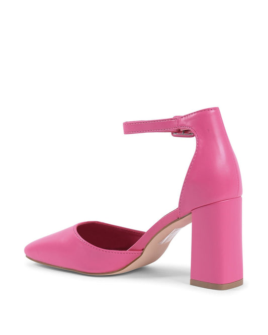 19V69 Italia Women's Pink Ankle Strap Pumps - Italian Designer Heels 7cm - Style Queenz