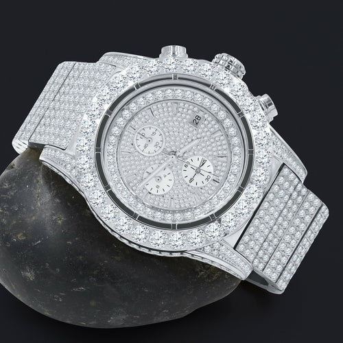 Commando Steel Crystal Watch - Men's Luxury Timepiece