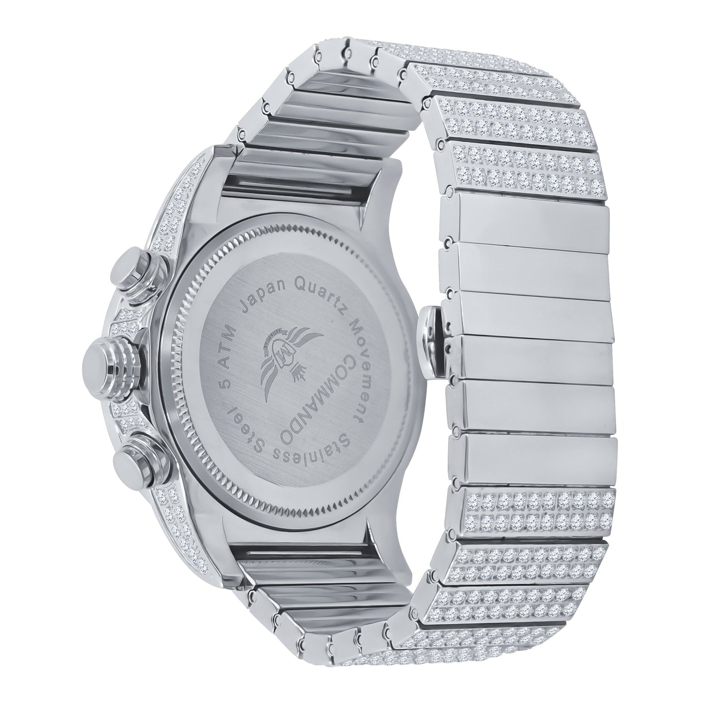 Commando Steel Crystal Watch - Men's Luxury Timepiece