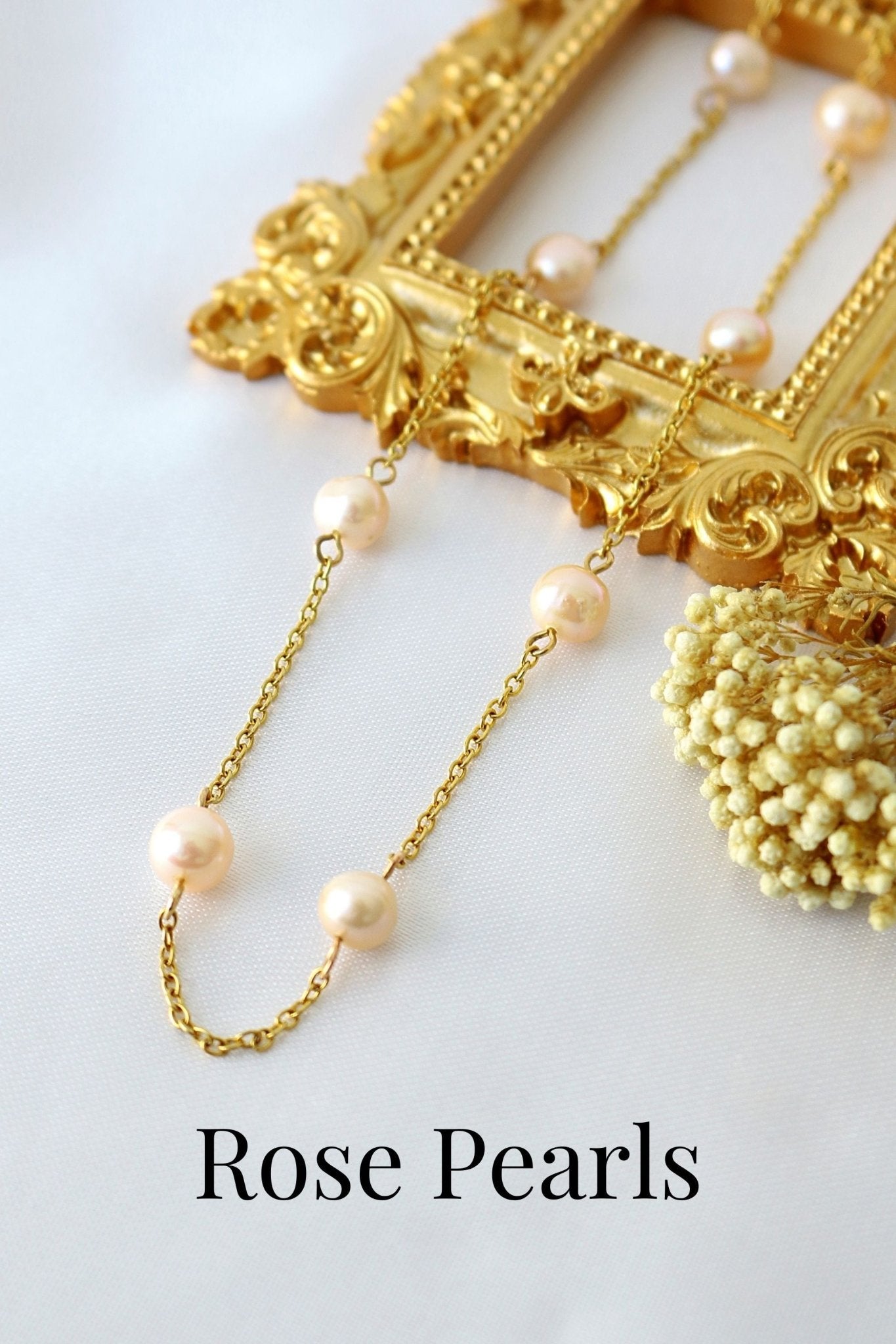 24K Gold Baroque Pearl Choker - Freshwater Pearl Chain Necklace Made in Europe - Style Queenz