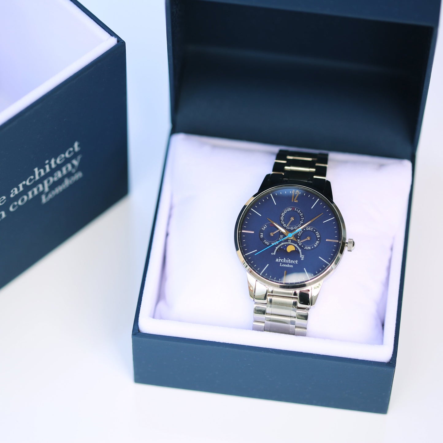 Apollo Blue Architect Watch - Men's Luxury Timepiece