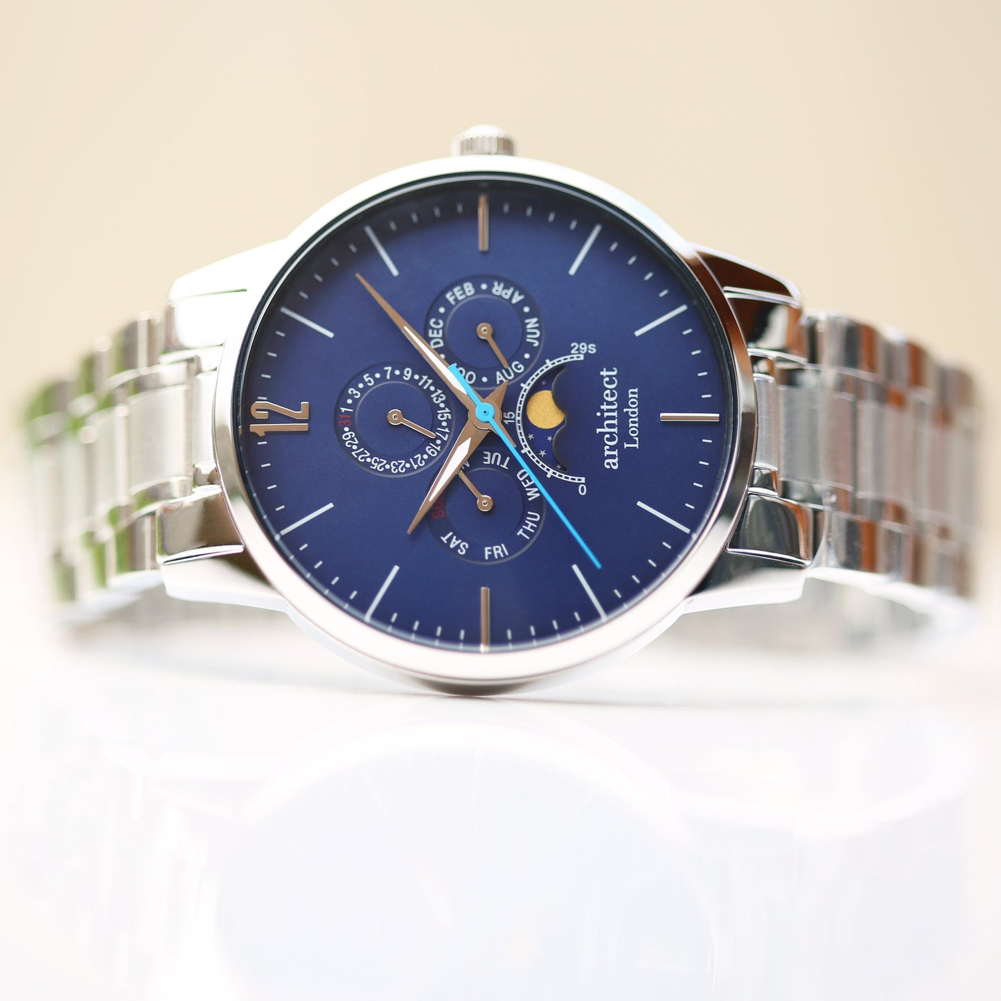 Apollo Blue Architect Watch - Men's Luxury Timepiece