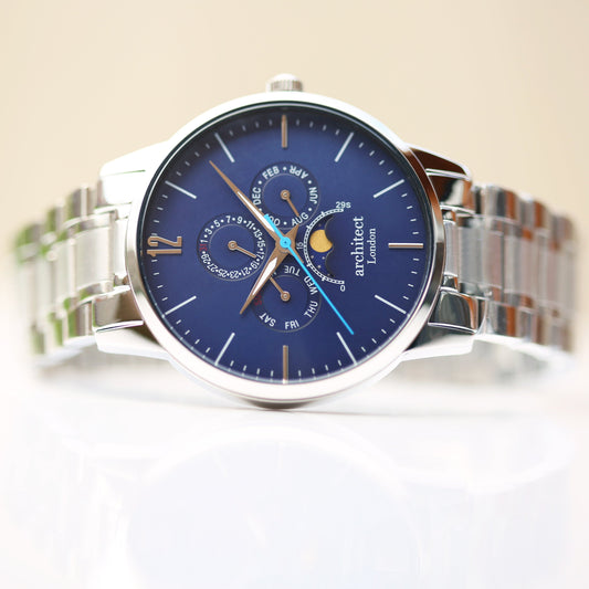 Apollo Blue Architect Watch - Men's Luxury Timepiece