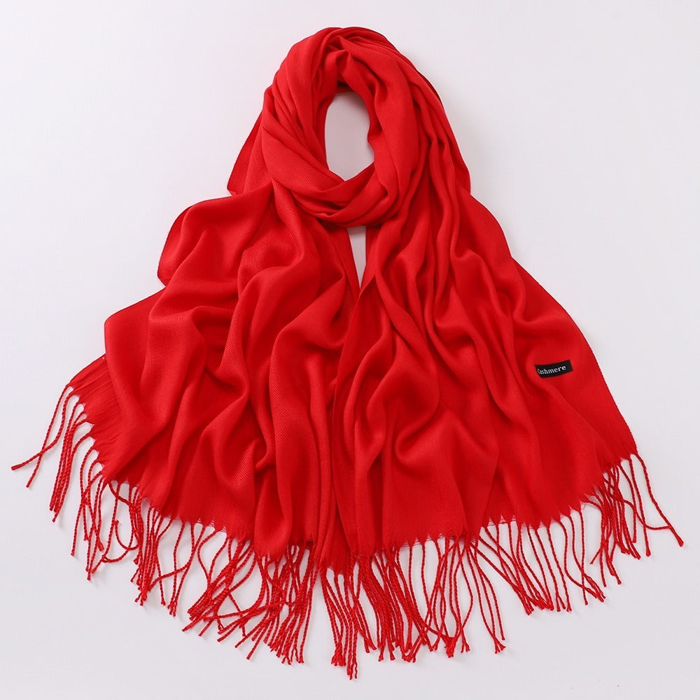 Women's Soft Cashmere-Feel Long Scarf