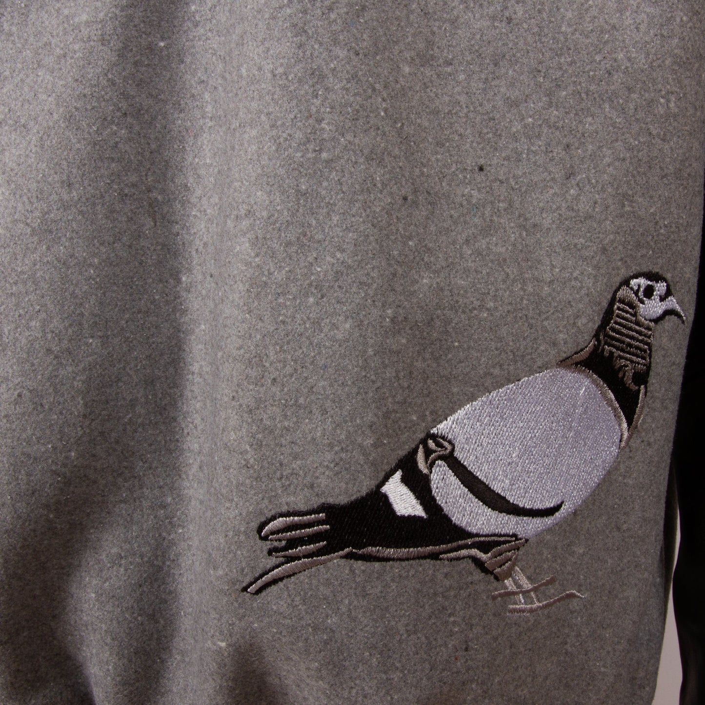 Men's Varsity Letterman Jacket - Grey Wool & Leather