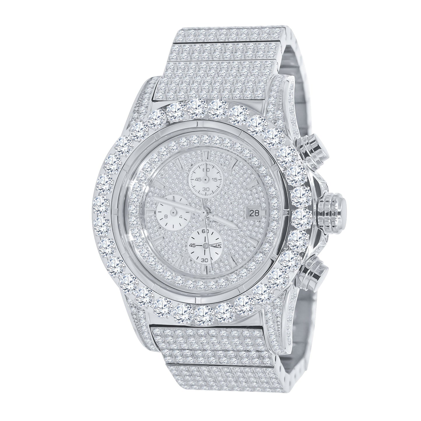 Commando Steel Crystal Watch - Men's Luxury Timepiece