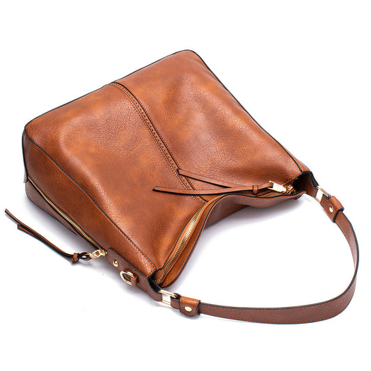 Women's Hobo Shoulder Bag with Crossbody Strap