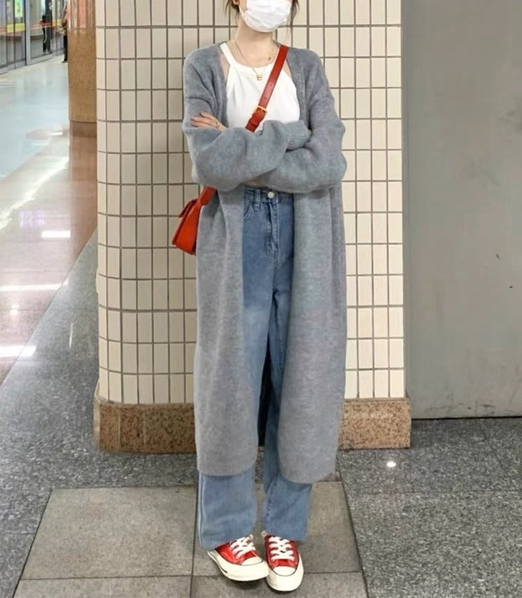 Women's V-Neck Knit Cardigan Sweater Coat