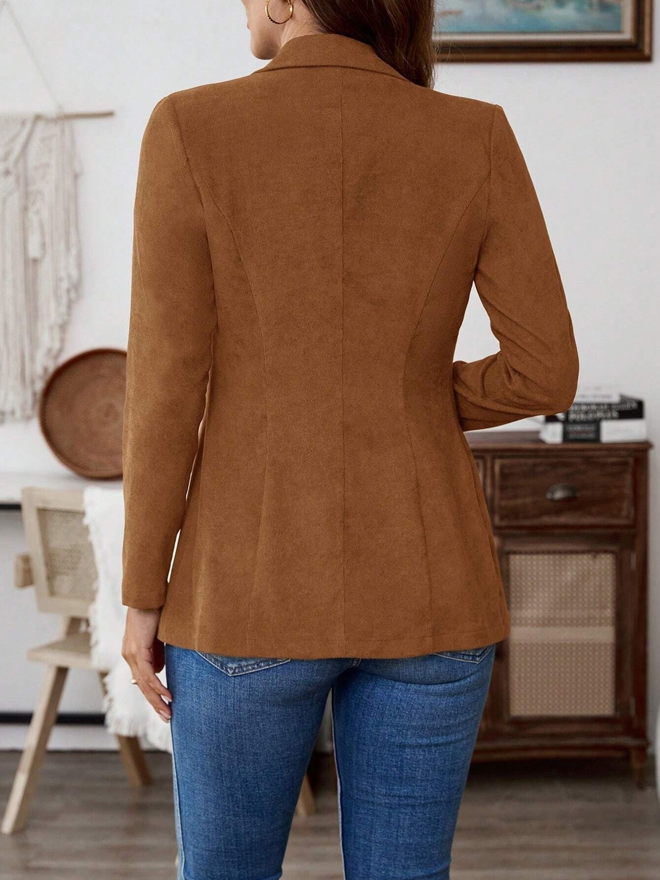 Women's Single-Breasted Leisure Suit Jacket