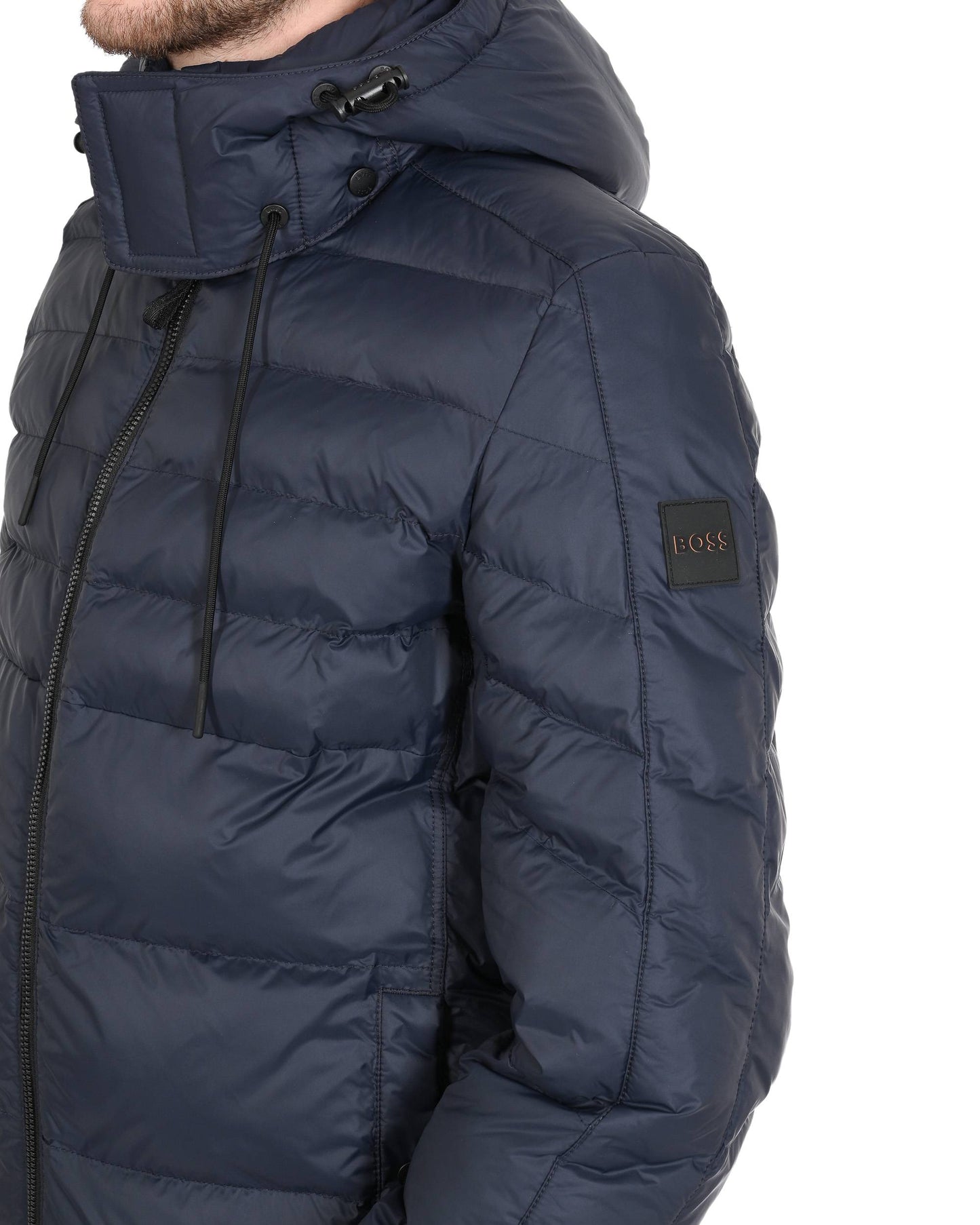 Hugo Boss Men's Dark Blue Polyamide Jacket - Premium