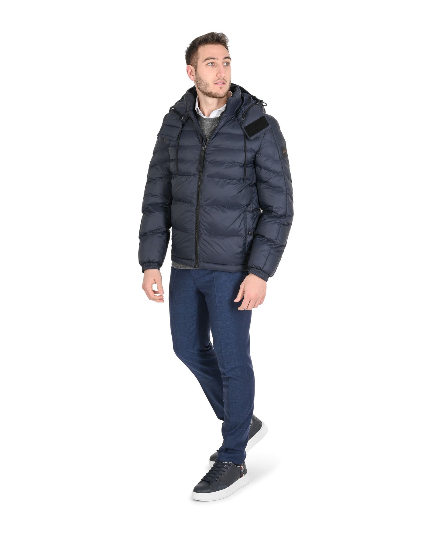 Hugo Boss Men's Dark Blue Polyamide Jacket - Premium