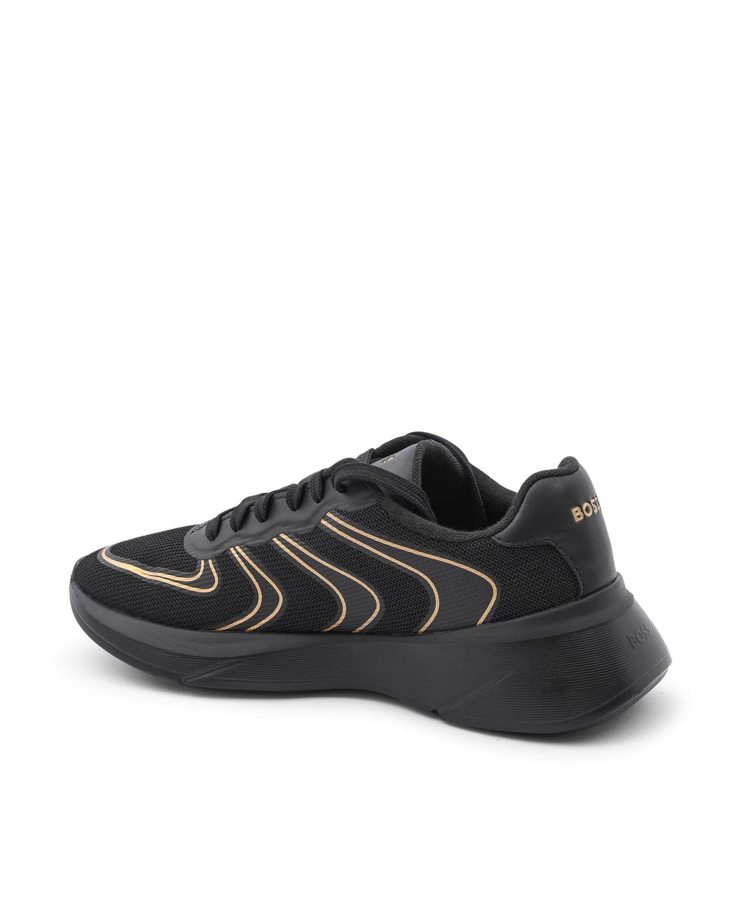 Hugo Boss Men's Black Silk Sneakers - 50487560
