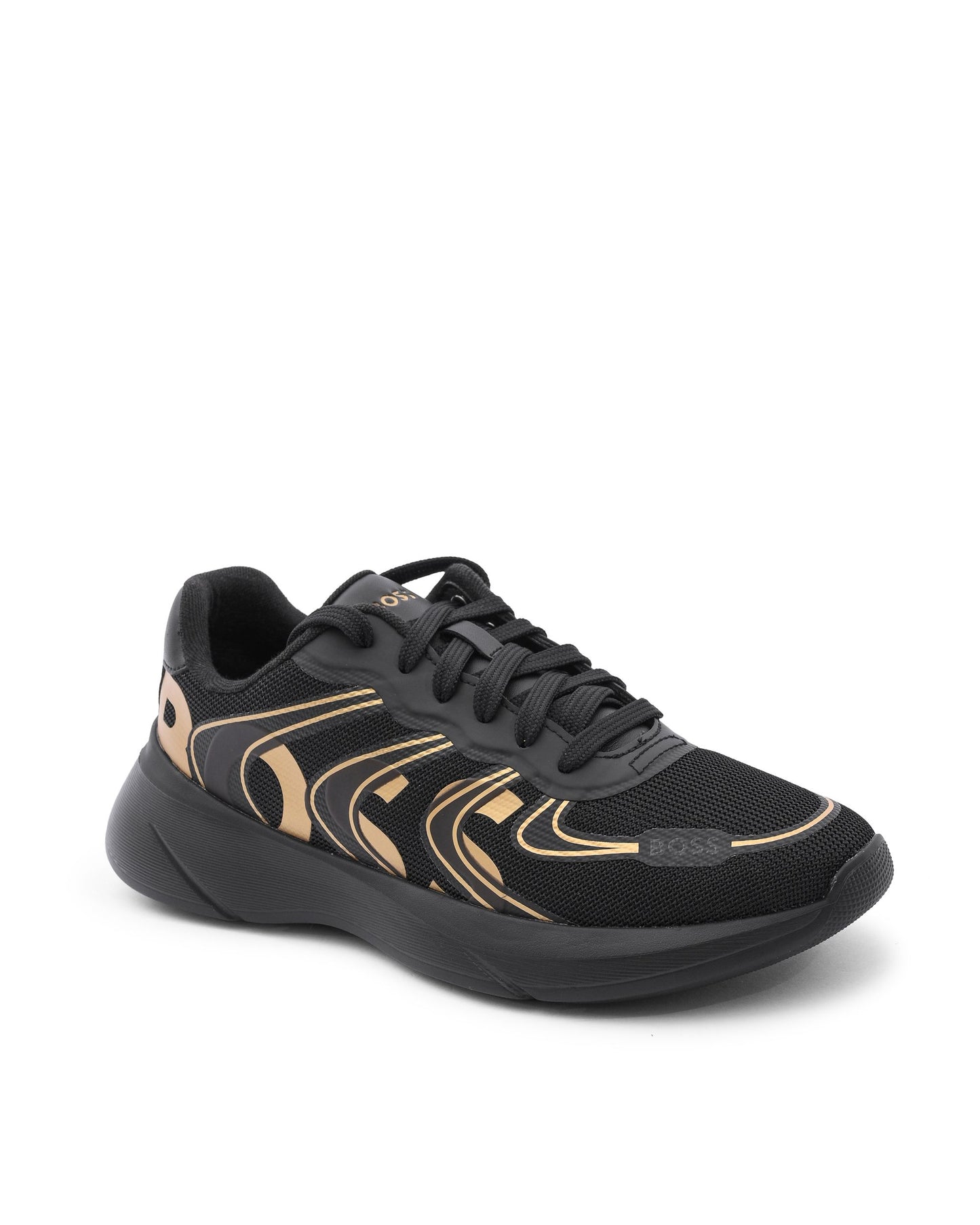 Hugo Boss Men's Black Silk Sneakers - 50487560