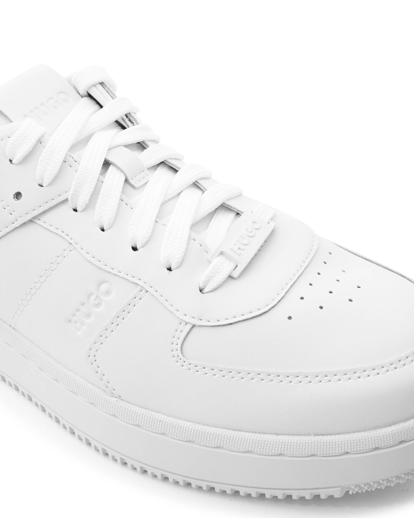 Hugo Boss Men's White Calfskin Sneakers - 50480405