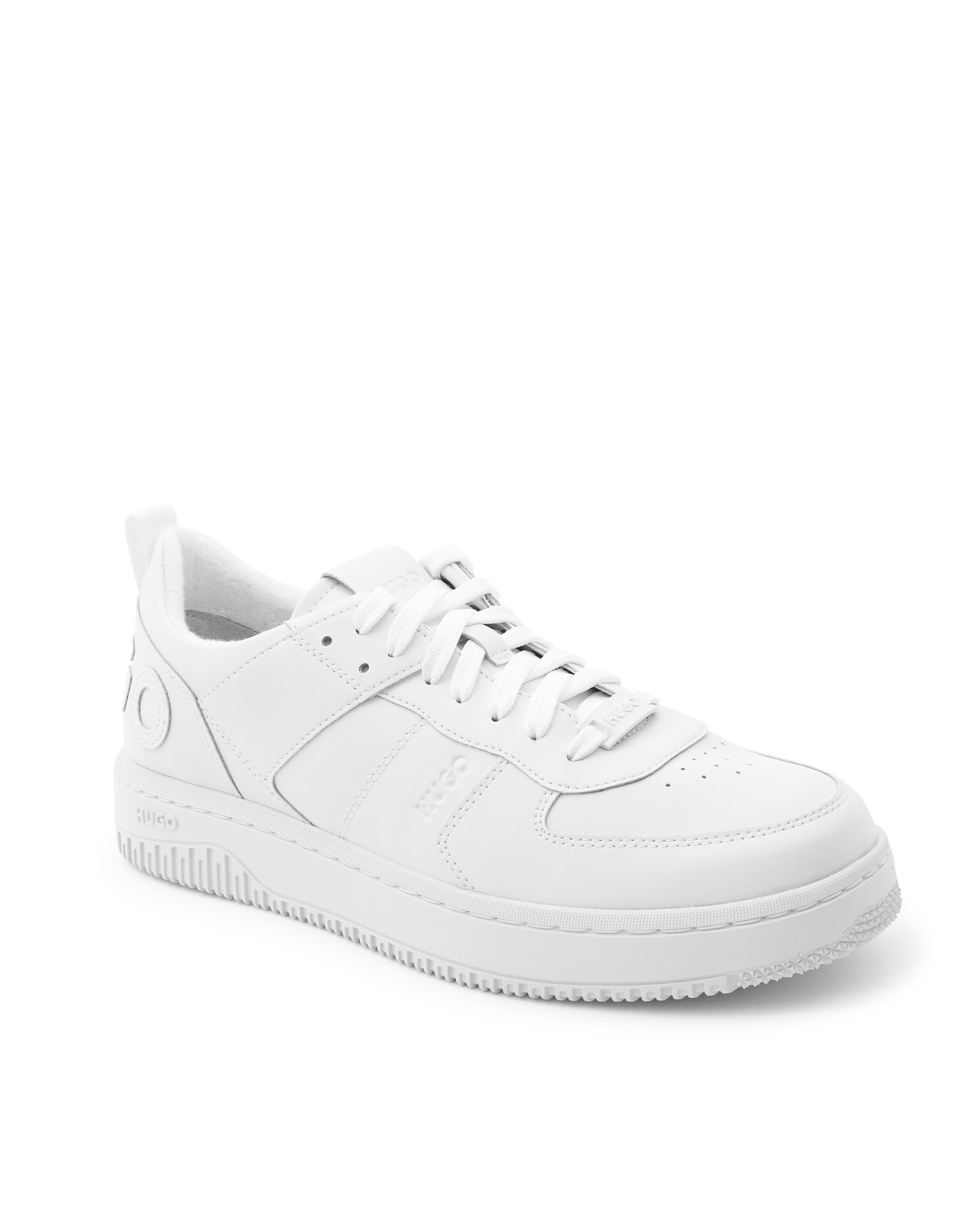 Hugo Boss Men's White Calfskin Sneakers - 50480405