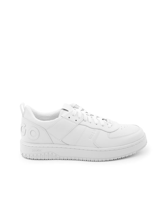 Hugo Boss Men's White Calfskin Sneakers - 50480405