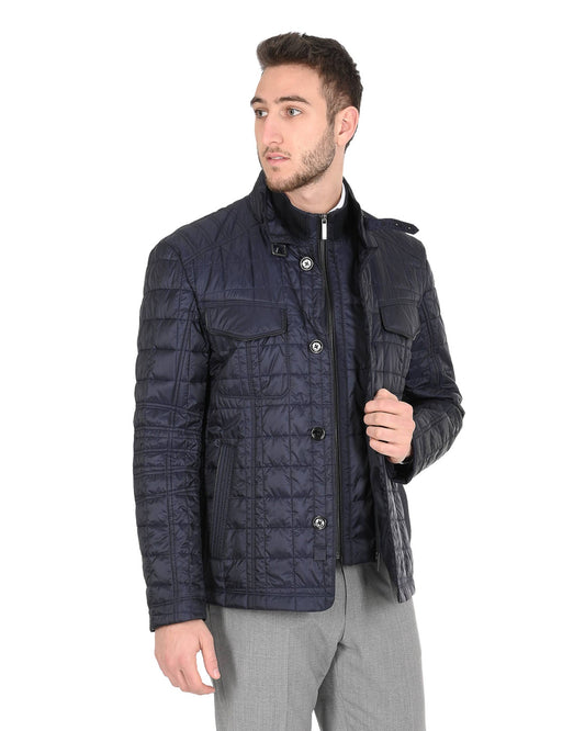 Hugo Boss Men's Dark Blue Polyester Jacket