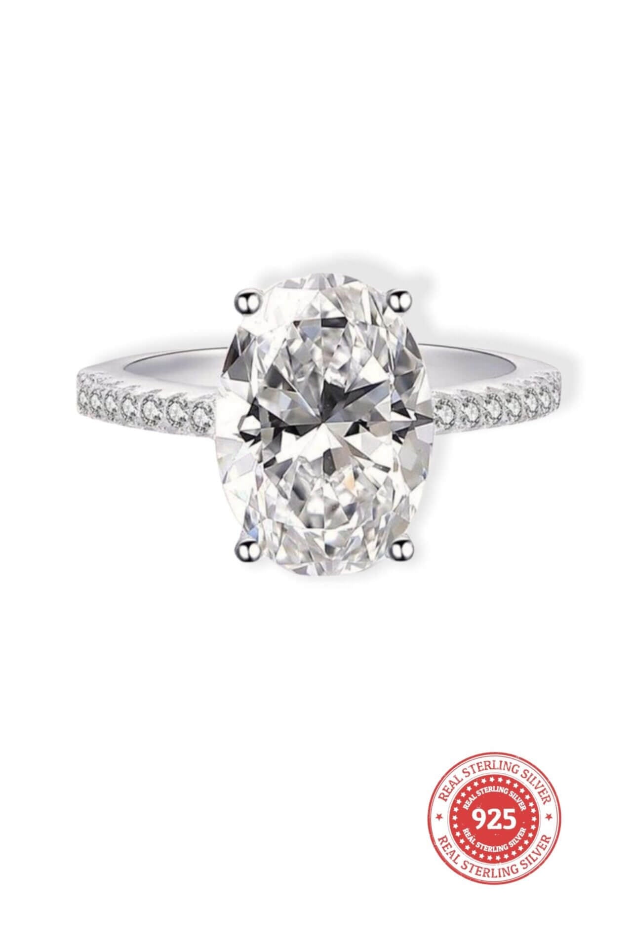 925 Sterling Silver Cocktail Ring - Statement CZ Diamond Ring for Women - Style Queenz